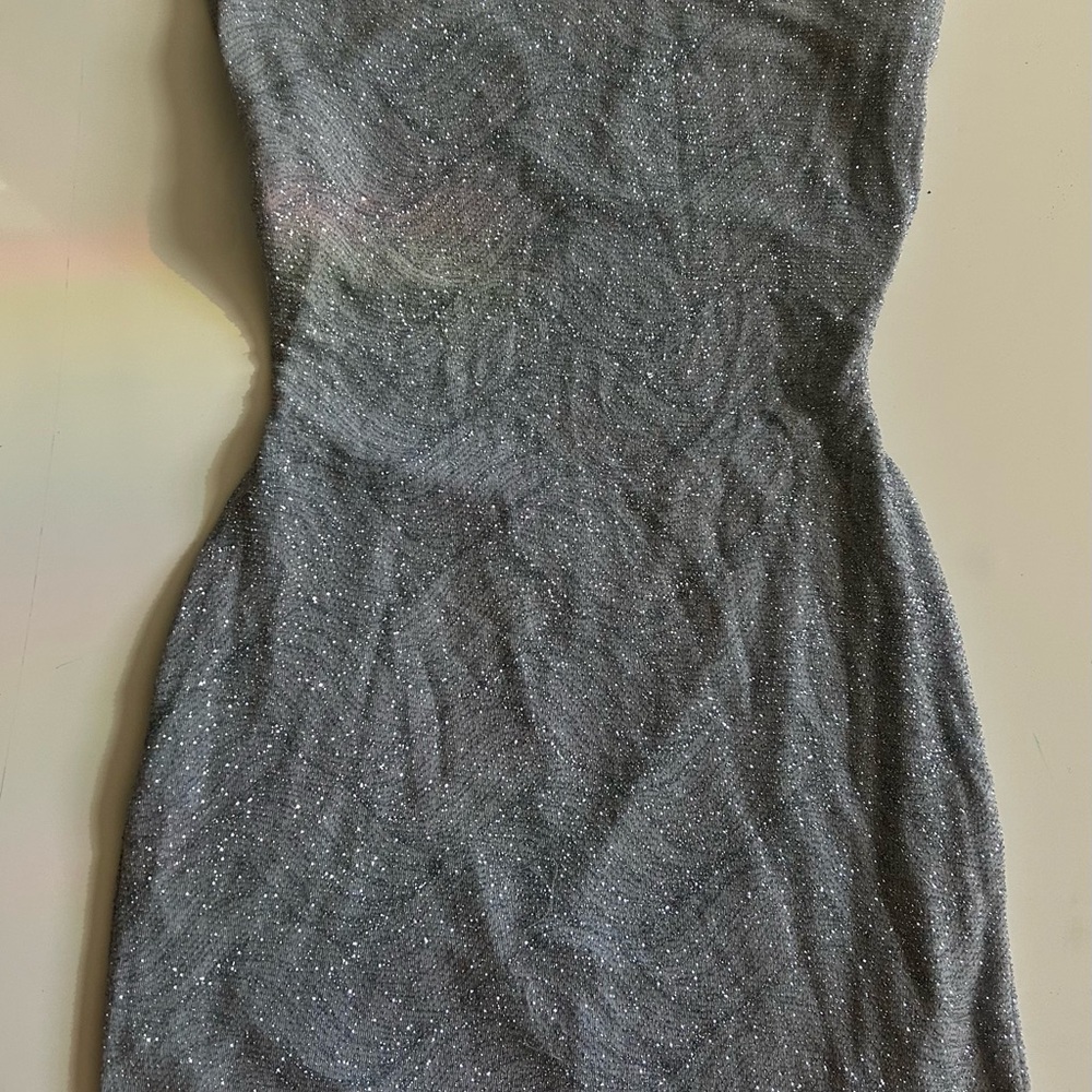 Windsor Sparkling Gray Backless Dress